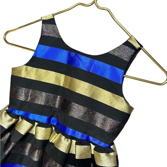 Gymboree Striped Sparkle Holiday Dress Size 5 - Picture 3 of 13